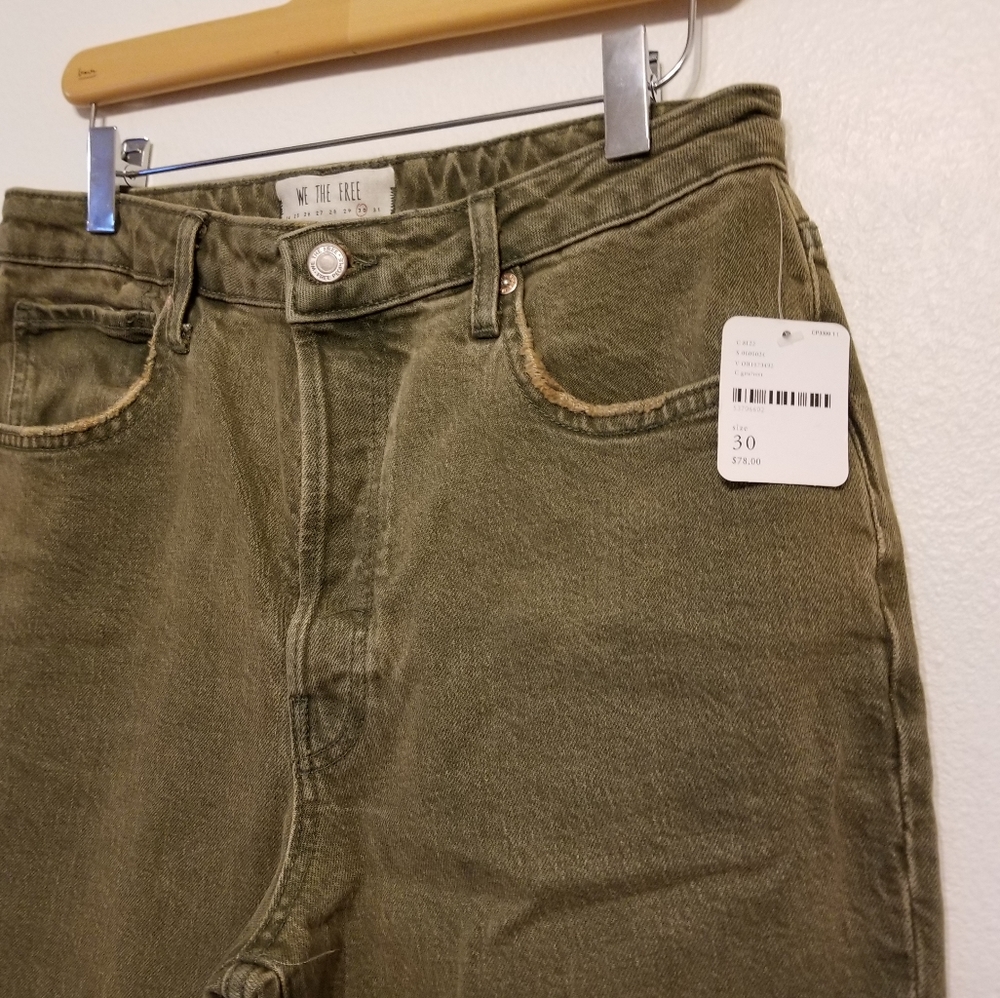 Free People Stella Skinny Jeans- green - Picture 6 of 8